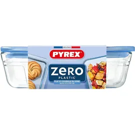 Pyrex Pure Glass, rechteckiger, luftdichter Behälter mit Deckel, 22 x 17 x 8 cm, 1,5 l, transparent, 5424005