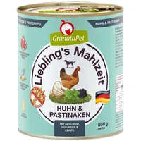 GranataPet Liebling's Mahlzeit Huhn & Pastinaken 12 x 800 g