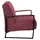 K+W Komfort & Wohnen Cocktailsessel 62 x 77 x 83 cm rot mit bezogenen Armlehnen