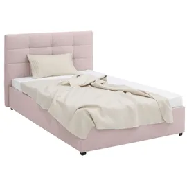 Home Affaire Polsterbett HOME AFFAIRE "Endres", rosa (flamingo), B:133cm L:210cm, imgrägnierte Struktur (100% Polyester), Betten, Polsterbett, mit Bettkasten, wahlweise ohne Matratze/Lattenrost oder incl. Matratze