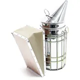 Wiltec Rauchbläser Bee Smoker Rauchdose Silber