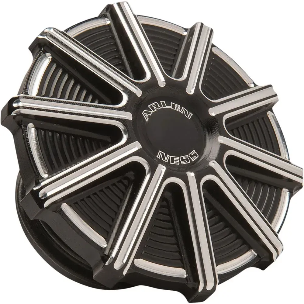 Arlen Ness 10 Gauge Harley Davidson Fld 1690 Dyna Switchback 13 Tankdeckel - Black / Chrome - One Size