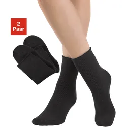 Thermosocken LAVANA, Herren, Gr. 39-42, schwarz (2x schwarz), Polyacryl, Polyamid, Elasthan, unifarben, elastisch, Socken, mit flauschiger Innenseite