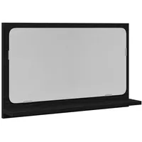 VidaXL Badspiegel Schwarz Eiche 60x10,5x37 cm Holzwerkstoff
