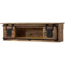 MASSIVMOEBEL24.DE Wandregal 130 x 25 x 35 cm Beige