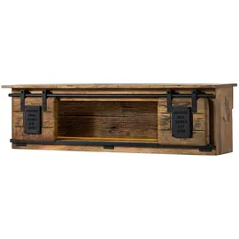 MASSIVMOEBEL24.DE Wandregal 130 x 25 x 35 cm Beige