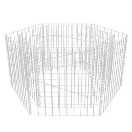 deluke Hochbeet Gabione 6-eckig LISSA 90 × 100 × 50 cm