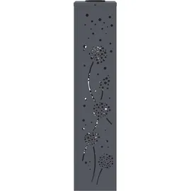 vidaXL Solarleuchte Stahl 1100,0 cm 2er Set grau