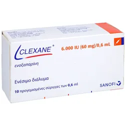CLEXANE 6.000 I.E. 60mg/0,6ml Inj.-Lsg.i.e.F.-Sp. 10 St