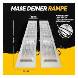 monzana Auffahrrampe 2er-Set 400kg klappbar