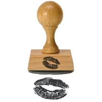 Trendaffe Kussmund Holzstempel - Bürostempel