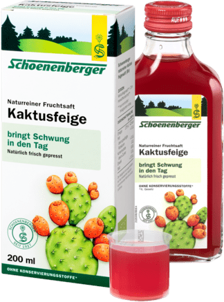 Schoenenberger Kaktusfeige, Naturreiner Fruchtsaft (Bio) 200ml.