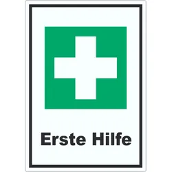 Erste Hilfe Aufkleber A0 (841x1189mm)