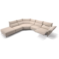 Sofanella 2-Sitzer Stoff Cuneo, Relaxsofa, Designsofa, Designer Couch, Italienisches Sofa, 2er Sofa beige