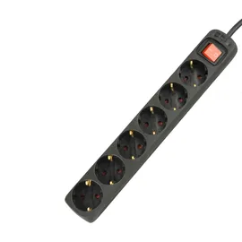 Unitec Steckdosenleiste 6-fach 1,4 m Schwarz 2 St.