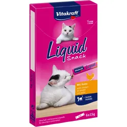 Vitakraft Liquid Snack mit Huhn + Taurin 6x15g