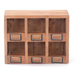 DESIGN DELIGHTS Wandregal 30 x 24 x 10 cm Beige