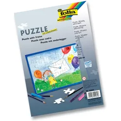 Puzzle - 35tlg., A4, blanko, weiß