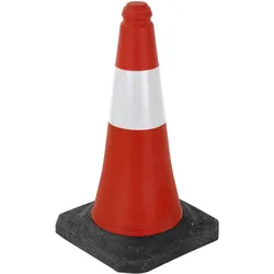 ECD Germany Warnkegel Warnleitkegel Verkehrsleitkegel Pylon Sicherheit 51 cm Kegel Leitkegel
