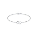 Elli Ringe Geo Kreise Minimal 925 Sterling Silber Armbänder & Armreife Damen