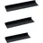 berlinlodge Wandregal 3er Set 40 x 2,5 x 10 cm Schwarz