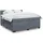 vidaXL Boxspringbett 180 x 200 cm Dunkelgrau