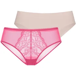 Dorina Hipster »NORISSA«, (2er Pack), Florale Spitzendetails Dorina PINK/BEIGE S