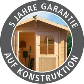 Karibu Stelzenhaus Fidel mit Satteldach 1,5 m Rot