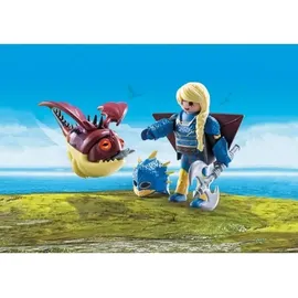 Playmobil Dragons Astrid mit Fluganzug und Hobgobbler 70041