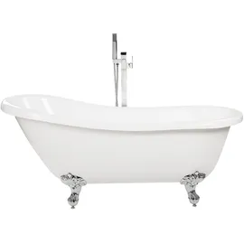 Beliani Cayman freistehende Badewanne 153 x 77 cm (144 l)