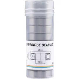 Union Kugellager 6001 2RS SB-verpackt 10 Stück Silber 12 x 28 x 8 mm