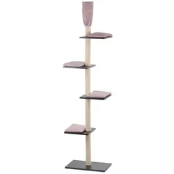 Silvio Design Katzenbaum Lexie anthrazit -rosa