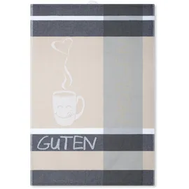 Ross Geschirrtuch ROSS "1663 3er-Set mit Banderole", anthrazit, B:18cm H:4cm L:27cm T:4cm, 100% Baumwolle, Geschirrtücher, Geschirrtuch, aus feinster Baumwolle