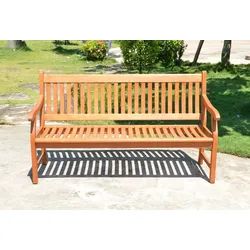 3-Sitzer Bank Gartenbank Parkbank Sitzbank Holzbank Garten Eukalyptus Holz