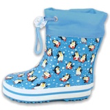 Beck Unisex Kinder Pinguine Gummistiefel, Blau, 28 EU