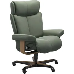 Stressless Magic | Home Office Batick Thyme Green Eichefarben