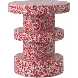 Normann Copenhagen Hocker Bit Stack Kunststoff 42 x 42 x 42 cm Rot