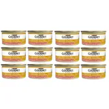 GOURMET Gold Nassfutter mit Lachs und Huhn in Soße für adulte Katzen 12x85 g