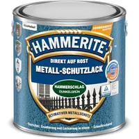 Hammerite Metall-Schutzlack 2,5 l hammerschlag dunkelgrün