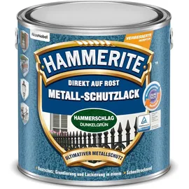 Hammerite Metall-Schutzlack 2,5 l hammerschlag dunkelgrün