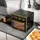 Homcom Minibackofen 20L, Pizza-Ofen mit Umluft Heißluftofen mit Backblech, Grillrost, 90-230°C, 1400 W Elektrischer Mini Ofen mit 1 Std. Timer, Frittierkorb, 60 Min.