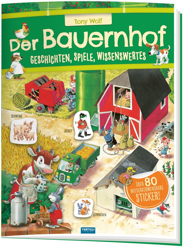 Trötsch Der Bauernhof Geschichten Spiele Wissenswertes Stickerbuch  Kartoniert (TB)