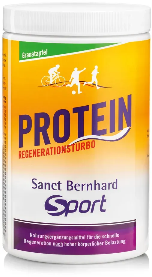 Sanct Bernhard Sport Bevanda proteica rigenerazione turbo melograno - 750 g