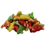 fruchtgummi-klassiker Fruchtgummi Fische bunt in den Farben grün orange gelb und rot 300g