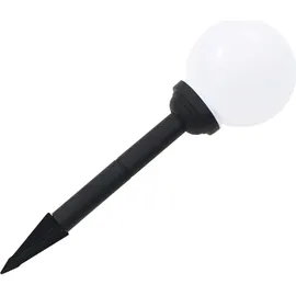 vidaXL Außenleuchte Kunststoff 15 cm 4er Set RGB weiß