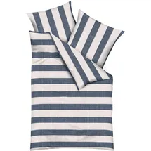 Traumschlaf College Gestreift Blau 240 x 220 cm + 2 x 80 x 80 cm