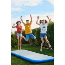 e4fun Bodenturnmatte Air Track 300 x 100 x 10 cm, blau/grau mit manueller Pumpe (1-St)