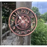 Große Retro-gartenuhr – Wetterfest – Badezimmeruhr – Vintage-dekoration – Geräuschlos