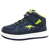 KangaROOS Jungen Unisex Kinder K-CPI Kalino Mid EV Sneaker, dk Navy/Lime, 23 EU