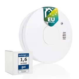 smartwares Rauchmelder - Austauschbare Batterie - Optischer Sensor - Testknopf - Geräuschlose Funktion - FSM-11710